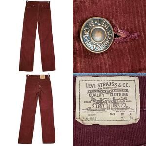 Levi's Women's Straight Leg Pants - Deep Red